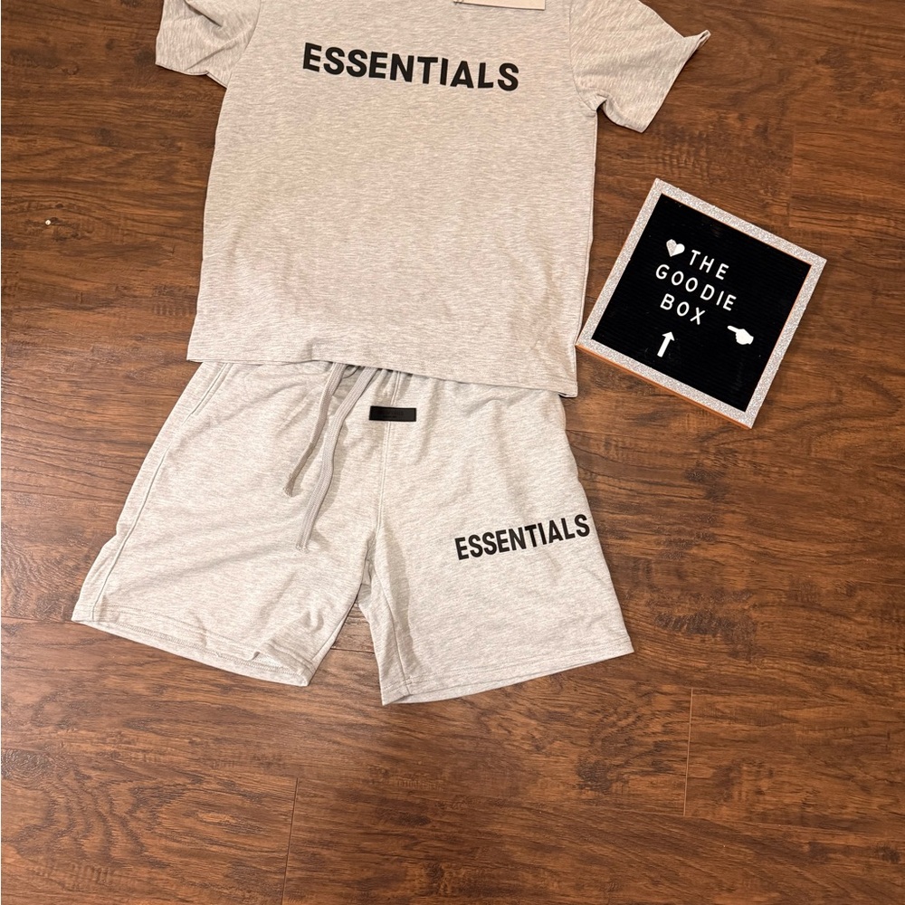 Essentials Heather Gray Lounge Shorts